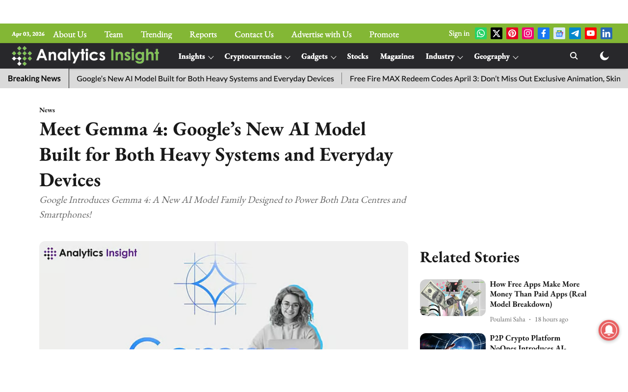 Google Gemma 4リリース記事